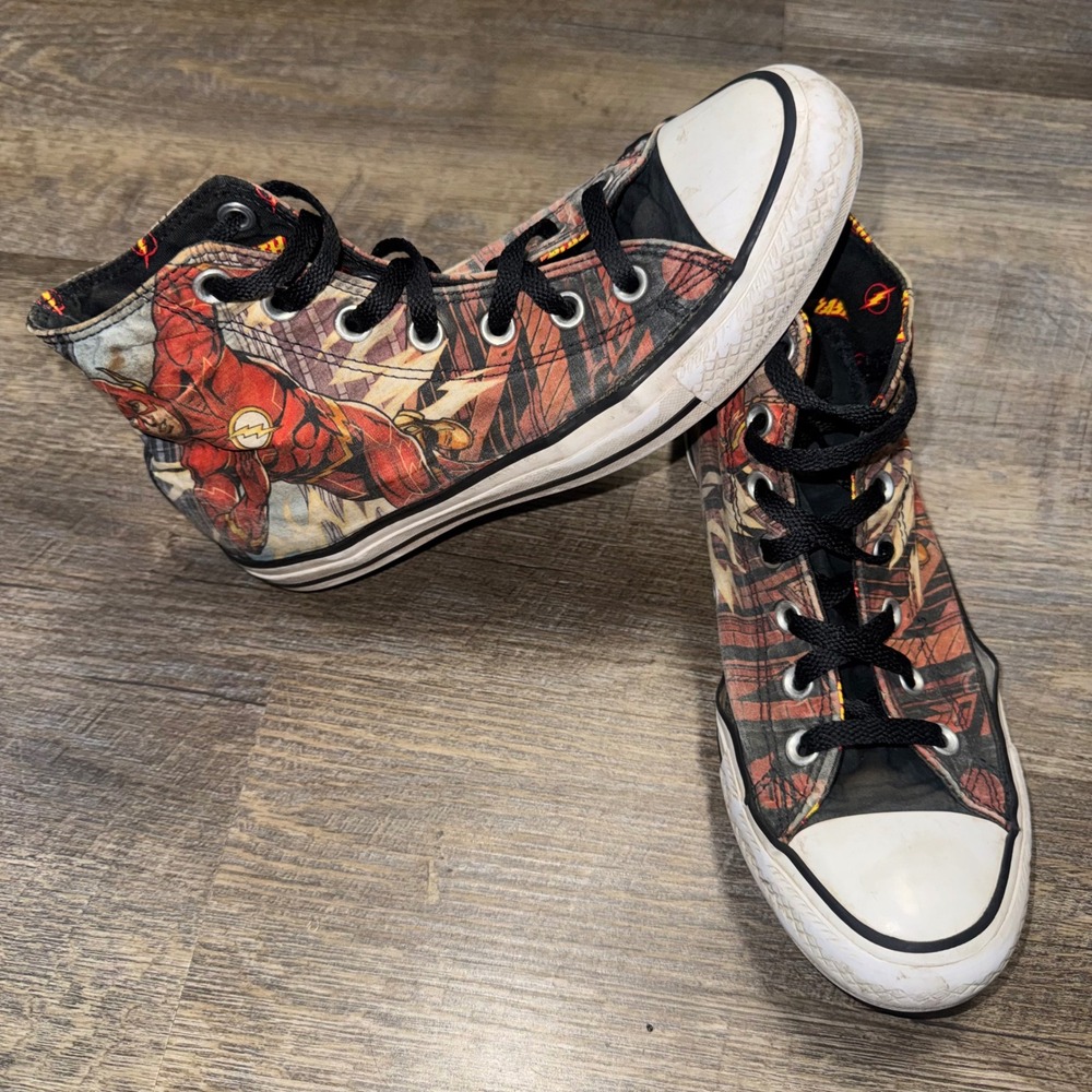 Converse Chuck Taylor‎ All Star DC Comics The Flash High Top Sneakers Mens 6